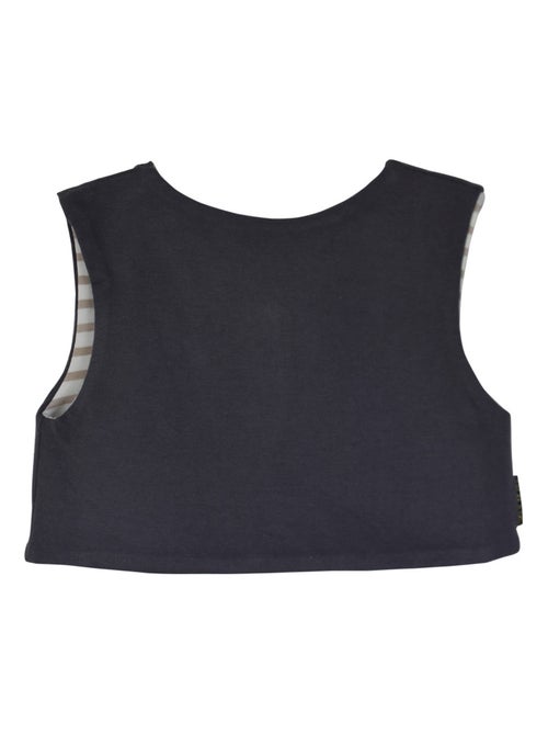 GILET BEBE SANS MANCHES ANTHRACITE - Kiabi