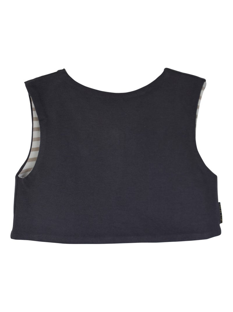 GILET BEBE SANS MANCHES ANTHRACITE Gris - Kiabi