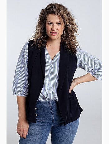 Gilet blazer uni PAPRIKA