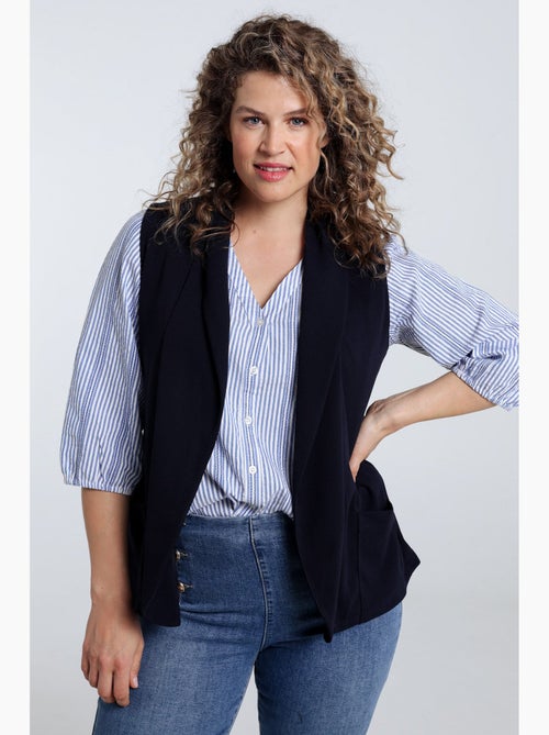 Gilet blazer uni PAPRIKA - Kiabi Gilet blazer uni PAPRIKA - Kiabi