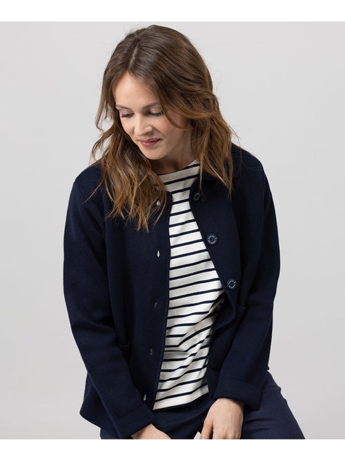Gilet bleu marine Femme - Terre de Marins - Kiabi