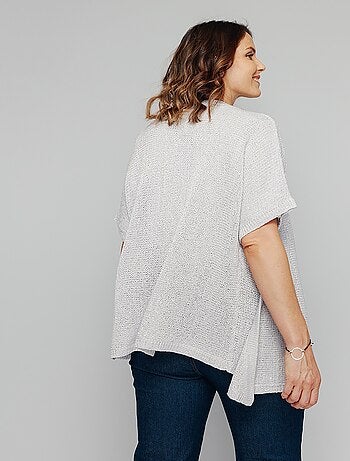 Gilet boléro en maille brillante - Afibel