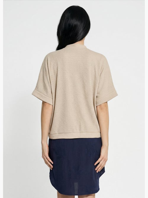 Gilet boléro en maille gaufrée - Afibel - Kiabi