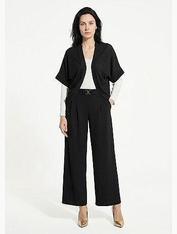 Gilet boléro en maille gaufrée - Afibel