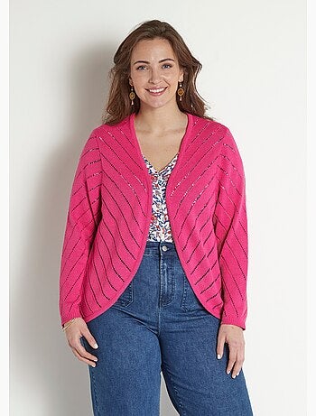 Gilet boléro fin ajouré coton - Afibel