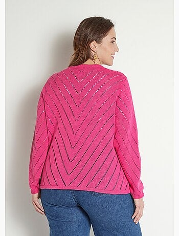 Gilet boléro fin ajouré coton - Afibel