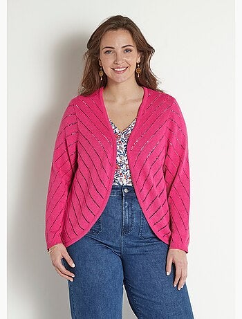 Gilet boléro fin ajouré coton