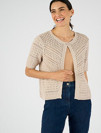 Gilet-boléro jeu de maille - Damart