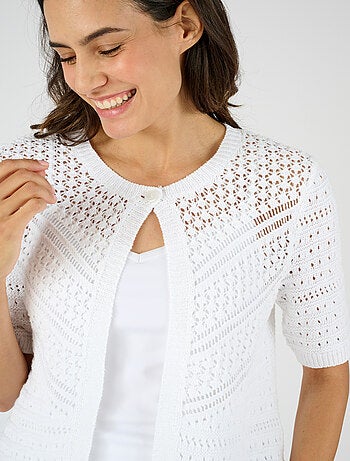 Gilet-boléro jeu de maille - Damart