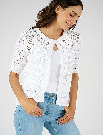 Gilet-boléro jeu de maille - Damart