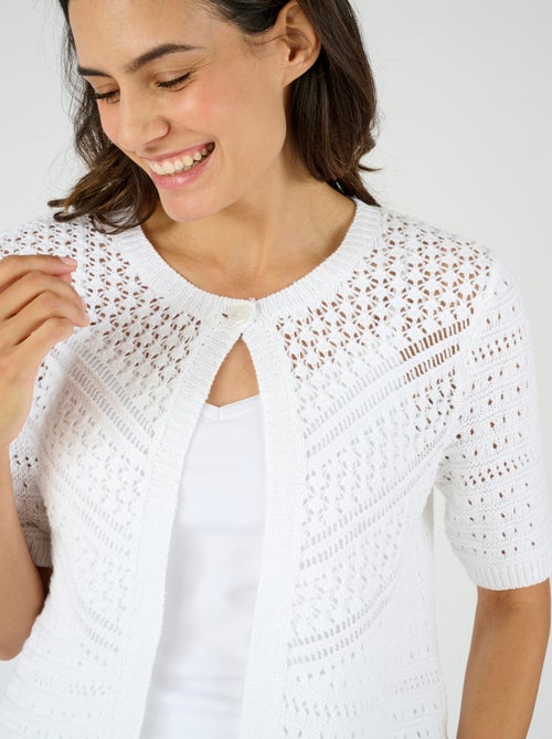 Gilet-boléro jeu de maille - Damart - Kiabi