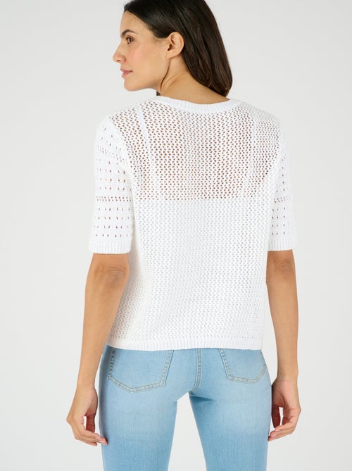 Gilet-boléro jeu de maille - Damart - Kiabi