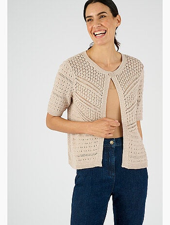 Gilet-boléro jeu de maille - Damart
