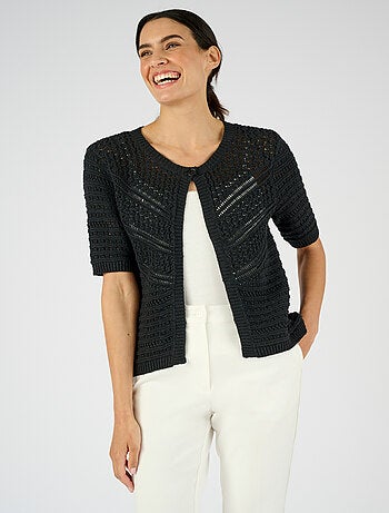 Gilet-boléro jeu de maille - Damart