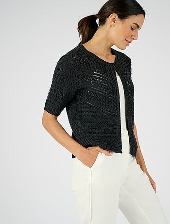 Gilet-boléro jeu de maille - Damart