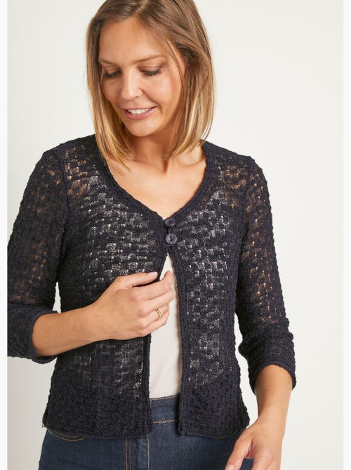 Gilet boléro maille fantaisie - AFIBEL - Kiabi