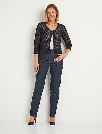 Gilet boléro maille fantaisie