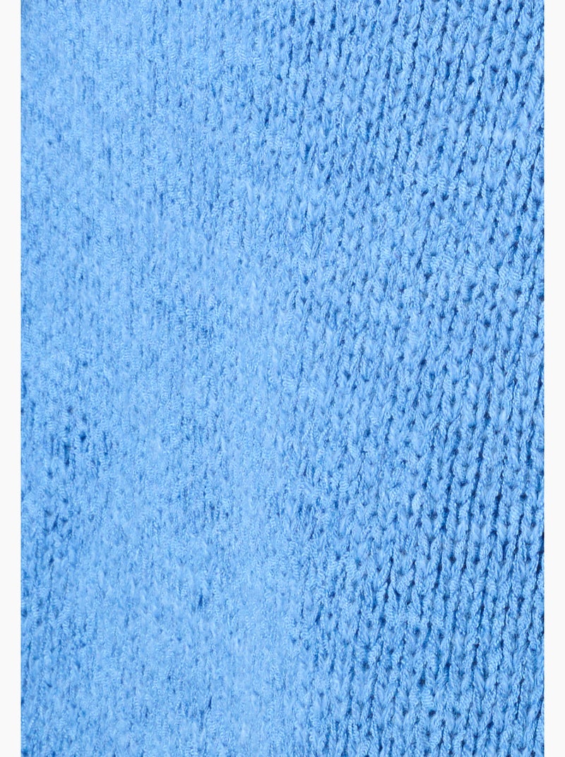 Gilet-boléro maille ruban - Damart Bleu clair - Kiabi