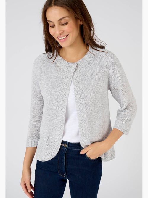 Gilet-boléro maille ruban - Damart - Kiabi