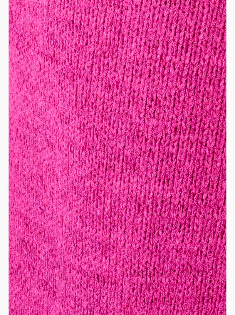Gilet-boléro maille ruban - Damart Rose fushia - Kiabi