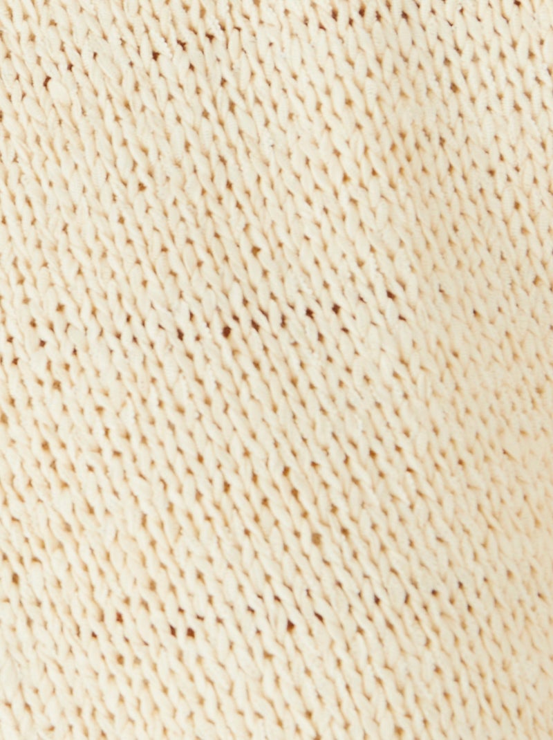Gilet boléro manches 3/4 - Damart Beige - Kiabi