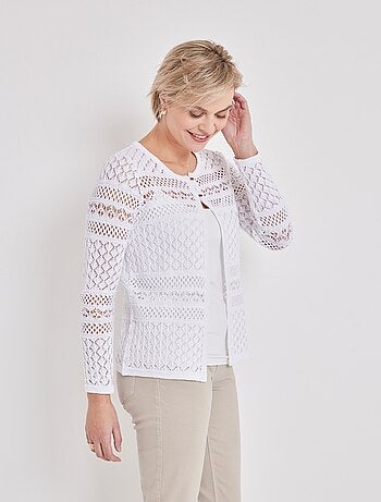 Gilet boléro manches longues