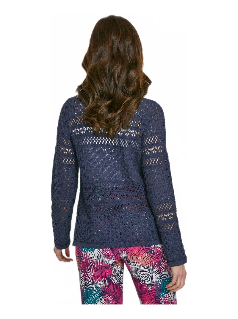 Gilet boléro manches longues Bleu marine - Kiabi