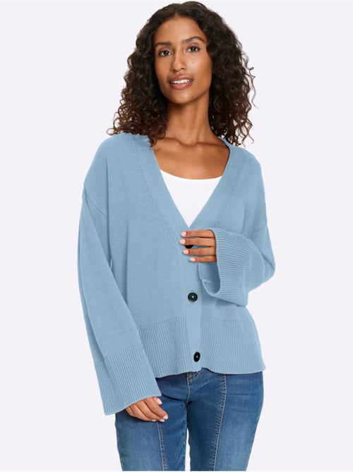 Gilet Bords-côtes Tendance - Taille Standard - helline - Kiabi