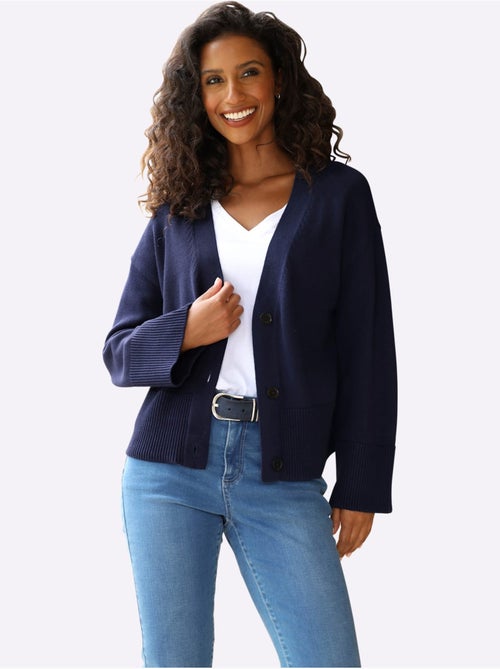 Gilet Bords-côtes Tendance - Taille Standard - helline - Kiabi