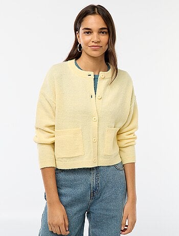 Gilet boutonné avec 2 poches plaquées