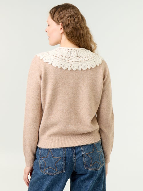 Gilet boutonné avec col claudine - Kiabi Gilet boutonné avec col claudine - Kiabi