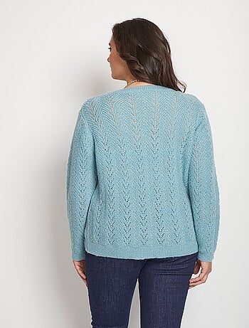 Gilet boutonné avec fibres recyclées - Afibel