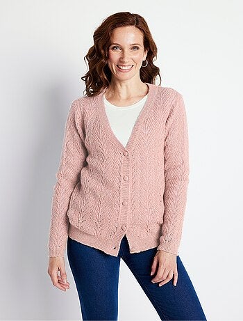 Gilet boutonné avec fibres recyclées - Afibel