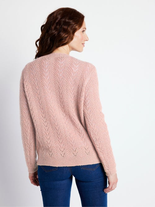 Gilet boutonné avec fibres recyclées - Afibel - Kiabi