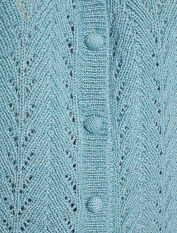 Gilet boutonné avec fibres recyclées