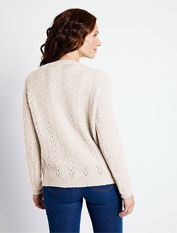 Gilet boutonné avec fibres recyclées