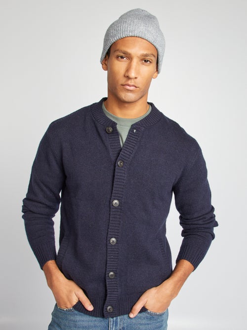 Gilet boutonné en laine - Kiabi