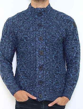 Gilet boutonné en maille