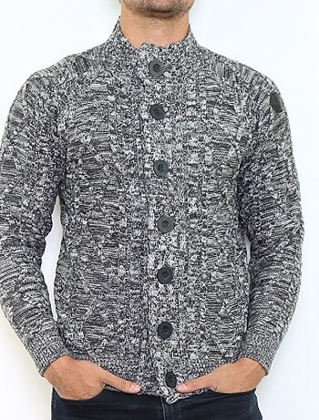 Gilet boutonné en maille