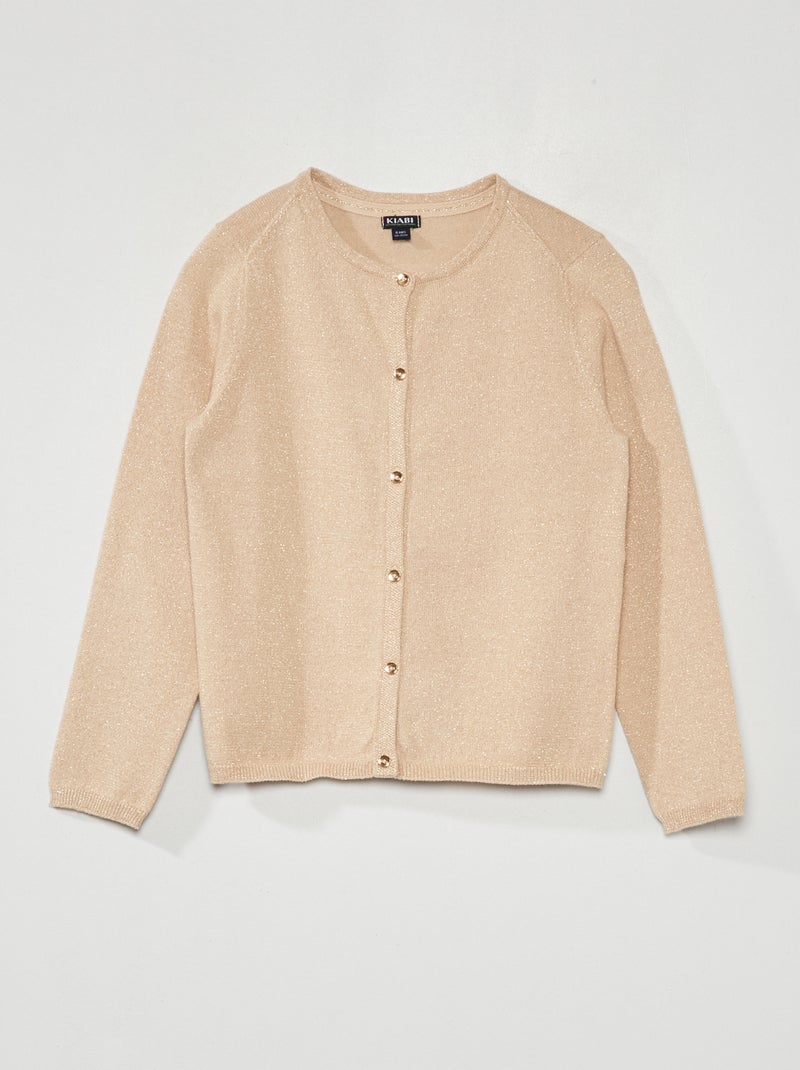 Gilet boutonné fantaisie Beige - Kiabi