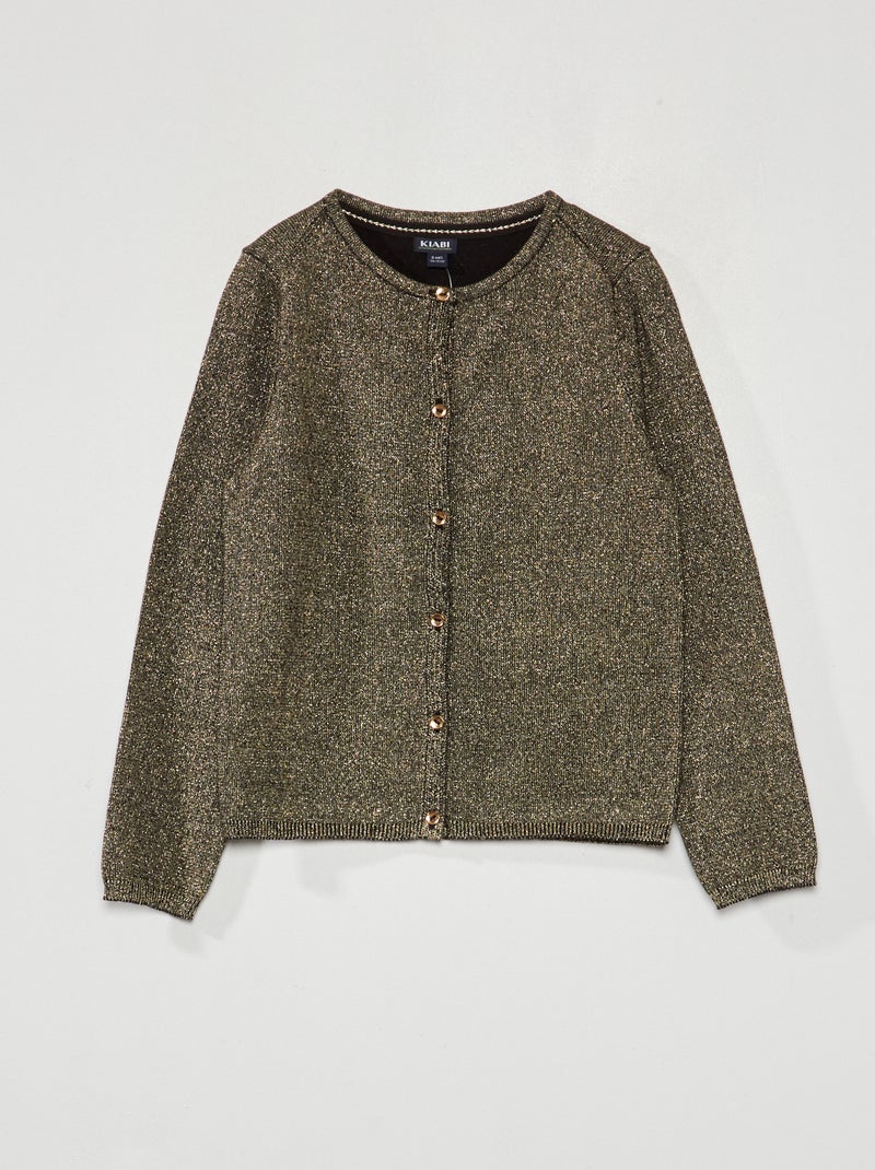 Gilet boutonné fantaisie noir - Kiabi