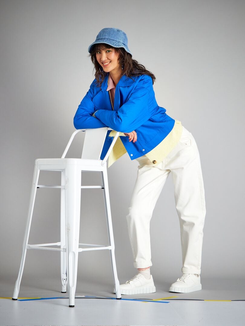 Gilet boutonné jaune - Kiabi