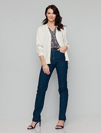 Gilet boutonné laine mérinos - Afibel