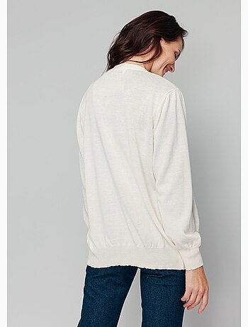 Gilet boutonné laine mérinos