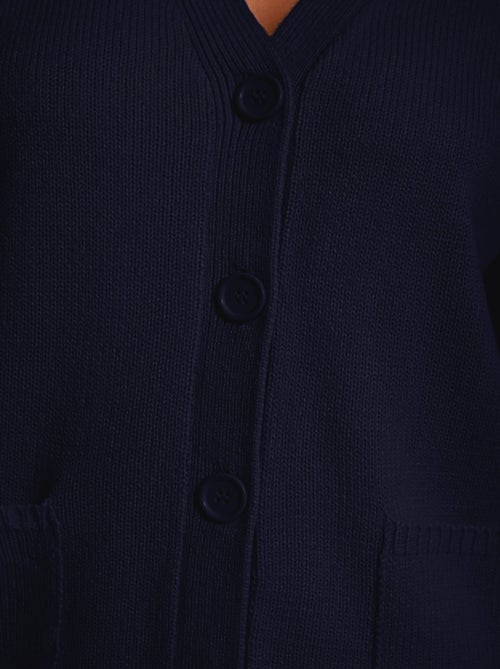 Gilet boutonné maille épaisse - Afibel - Kiabi