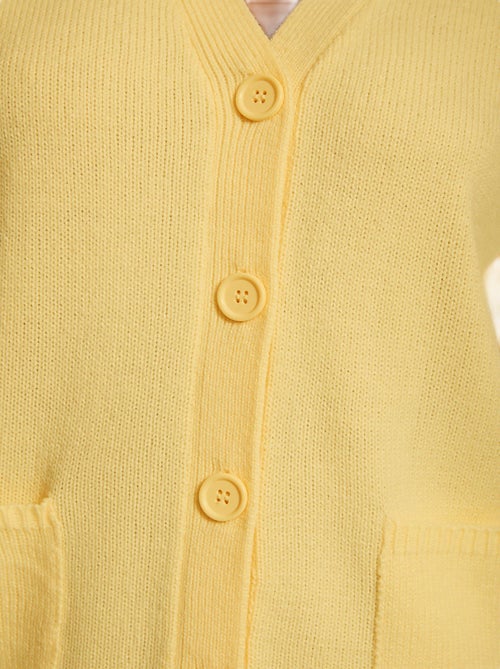 Gilet boutonné maille épaisse - Afibel - Kiabi