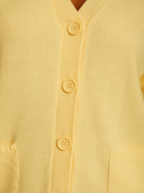 Gilet boutonné maille épaisse - Afibel - Kiabi