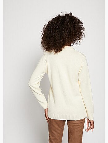 Gilet boutonné maille épaisse