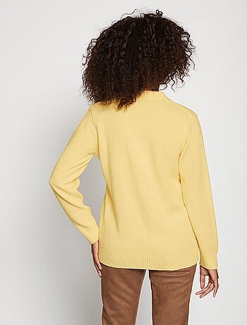 Gilet boutonné maille épaisse