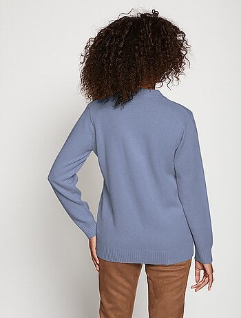 Gilet boutonné maille épaisse